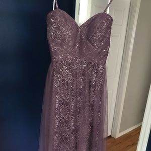 Jasmine Bridal Purple Bridesmaid Dress